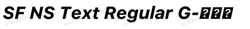 SF NS Text Regular G字体转换 SF NS Text Regular G字体转换